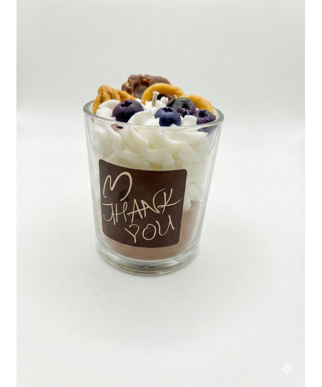 Blueberry Pretzel Dessert Candle